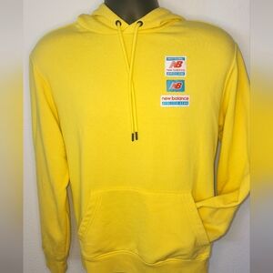 Men's Small New Balance Yellow Athletic Gear Hoodie